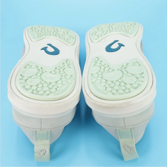 OluKai Hale'iwa Womens Size 10 Gray Round Toe Slip On Mesh Loafers Shoes - Picture 7 of 9